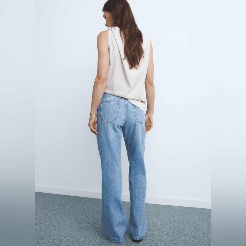NWT MANGO High Waist Straight Leg Jeans - Picture 3 of 14